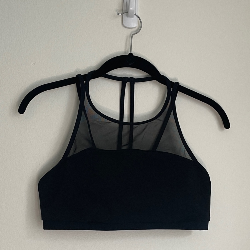 Lululemon Black Sports Bra with Mesh